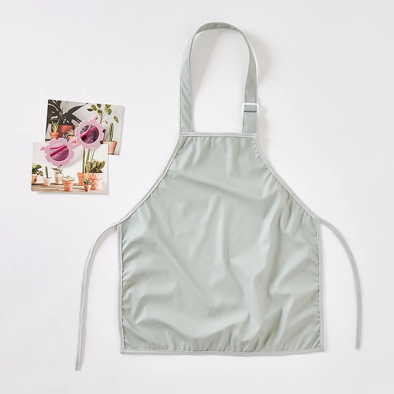 Hot sale waterproof PU Toddler Baking Cooking Gardening apron children customized printed kid art paint apron