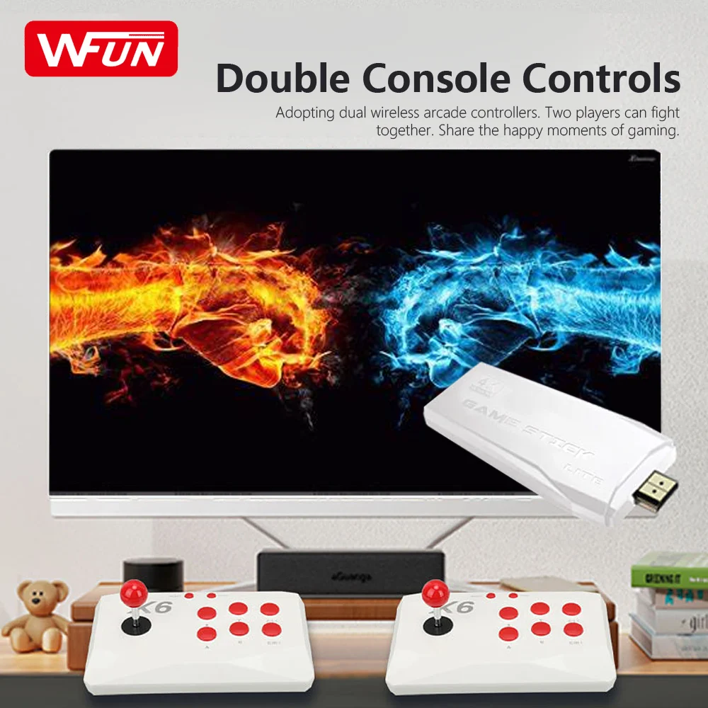 X6 Arcade Game Console 4K HD TV Game Stick with Double Arcade Joystick Built-in 20000 Games Stick 13 H2b5a5c995f4c43abbb4699e75bb6faf5V