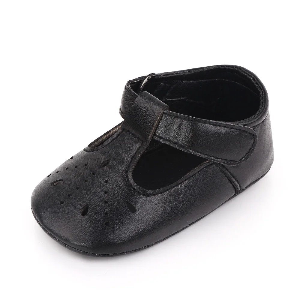 Princess Shoes Baby Girls Spring and Summer Cute Solid Color Hollow Small Leather Shoes factory