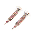 Earrings Earring New Bohemian Earrings Handmade Tassel Earrings Colorful Diamond Earrings