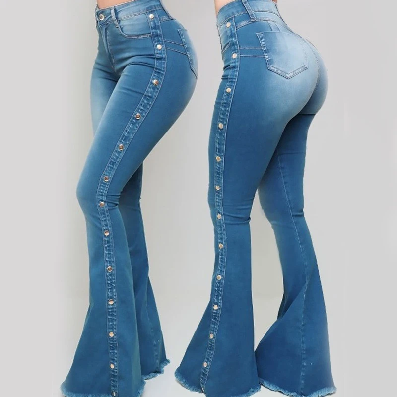 Casual Slim Stretch Full Length Vintage 