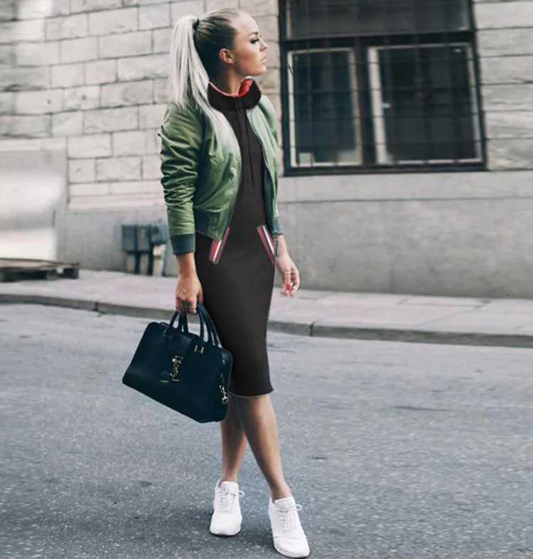 A Maniche Lunghe Con Cappuccio Abiti Casual Inverno Tasca Vestiti Di  Autunno Di Abbigliamento Per Le Donne - Buy Abiti Delle Donne,Autunno  Abbigliamento Per Le Donne,Vestiti Invernali Per Le Donne Product on