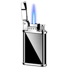 Lighter Lighters Hot Sale Windproof Lighter Lighters Custom Logo Blue Flame For Cigarette