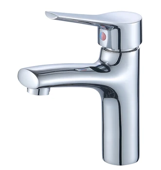 Water Brass Single Hole Mount Deck Basin Faucets Mixers & Taps In Chrome