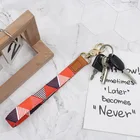 Cow Wrist Lanyard High Quality Cow Leather Hot Sale Wrist Lanyard Keychain