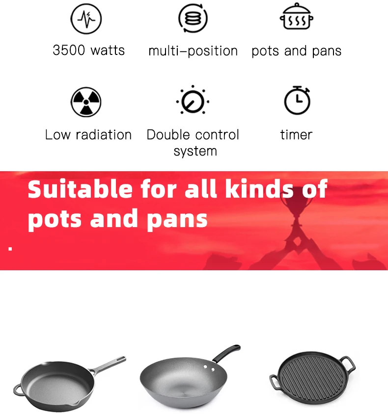 product hot salesluoqi induction cooktop electric stove 2200w 3500w induction hob single burner induction infrared cooker-16