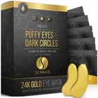 Eye Patch Mask Private Label ANTI-AGEING 24K Gold Collagen Under Eye Patch Mask Organic Hydrogel Collagen Eye Mask
