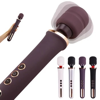 Huge Personal Magic AV Wand Massager USB Charge 10 Speeds G Spot Vibrator Female Clitoris Stimulator Adult Toys for Woman Sex