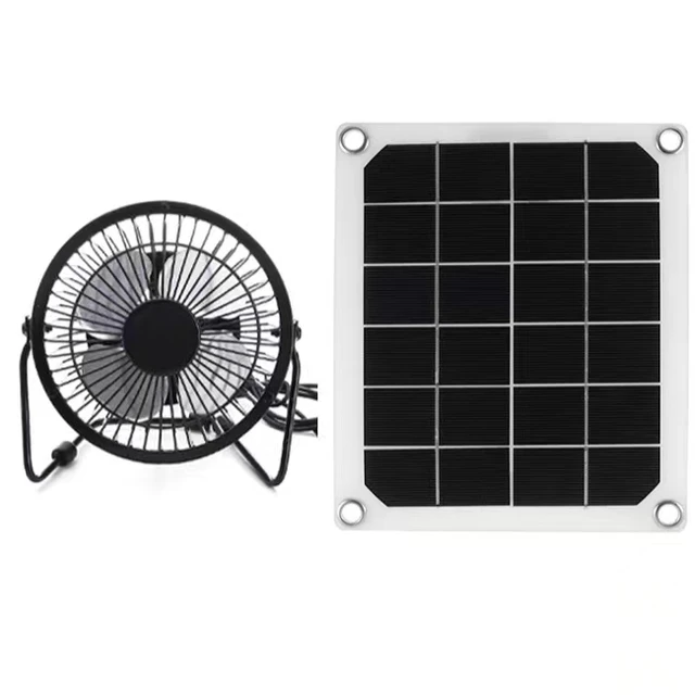 10W rechargeable Pet house Solar Fan, portable ventilator with PV panel For Outdoor Farming