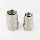 Steel Valve 3 Way Valve SONGO 3/4" DN20 1000WOG Stainless Steel 316 CF8M Vertical Non-return Spring Loaded Check Valve