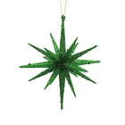 Star Christmas Party Home Custom Colorful 3D Star Plastic Glitter Christmas Star Ornament