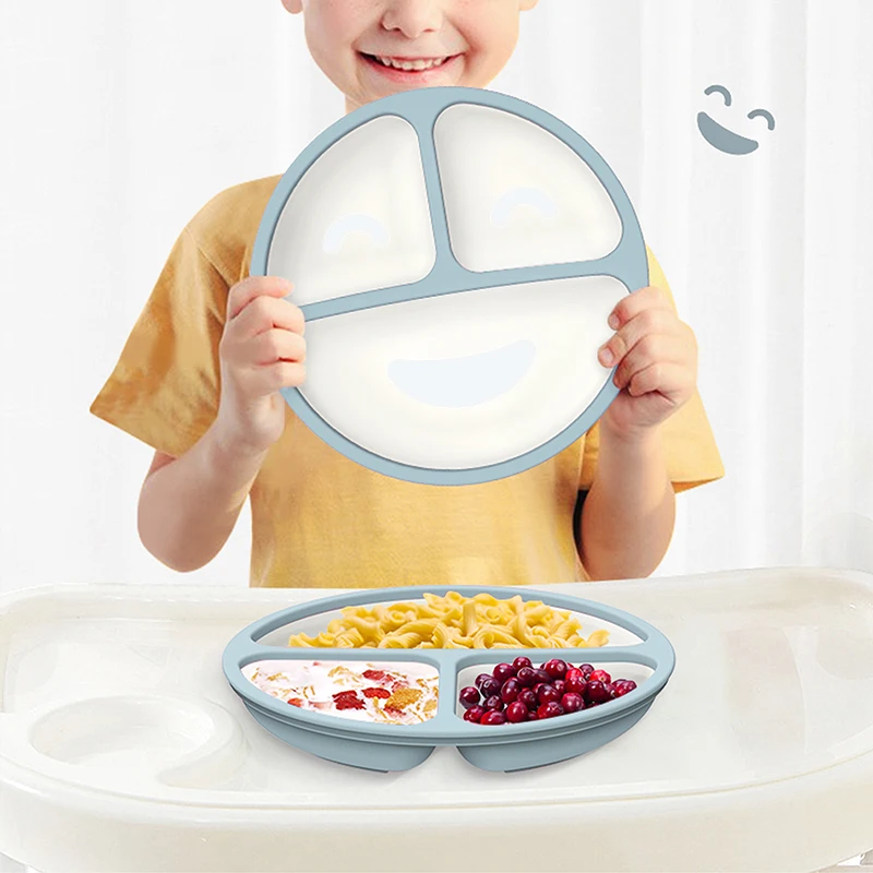 OEM Silicone Weaning Tableware Baby Eating Set Baby Feeding Nursing Supplies Toddler Bib Training Cup Spoon Bowl Suction Plate