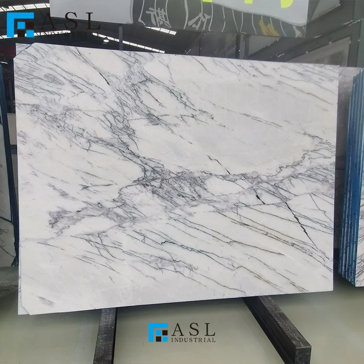 Beautiful best quality hot sale natural Turkish lilac marble slabs with purple veins marbre milac lilas tile