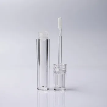 Luxury wholesale factory 4.5 ml ip tint bottle clear frosted unique custom logo lip gloss tubes container with applicator