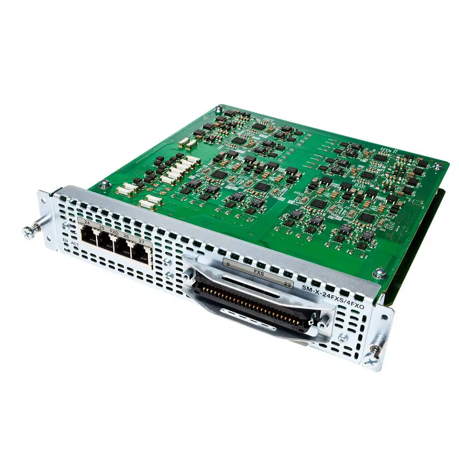 SM-X-24FXS/4FXO 24-port FXS and 4-port FXO Single-wide Service Module