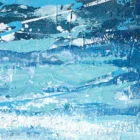 Pictures China Fashion Custom Abstract Blue Wall Art Pictures For Living Room Oil Painting
