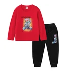 Free Samples Custom Children's Clothing Boys' Long Sleeve Sportswear 2021 Autumn And Spring Toddler Girls' Clothing