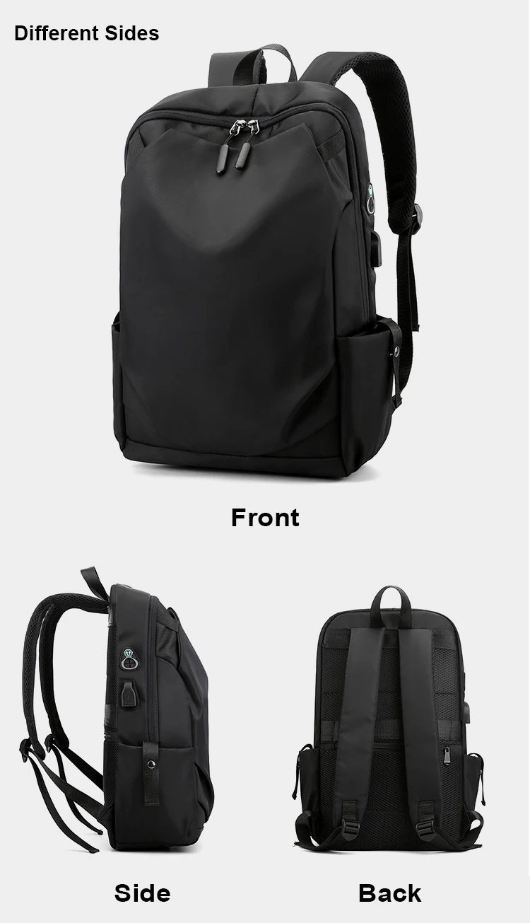 Oxford Student School Travel Bag Men's Backpack With USB Charging Double Shoulder Waterproof Men's Laptop Backpack