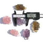 Citrine Crystal Craft Carving Natural Rose Crystal / Amethyst / Dyed Citrine Crystal Vegetable