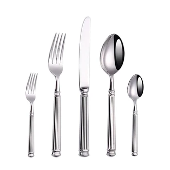 VIERRICK Middle East High Quality Europe Silverware Knife Fork And Spoon Flatware 4 pcs Stainless Steel Cutlery Set For Banquet