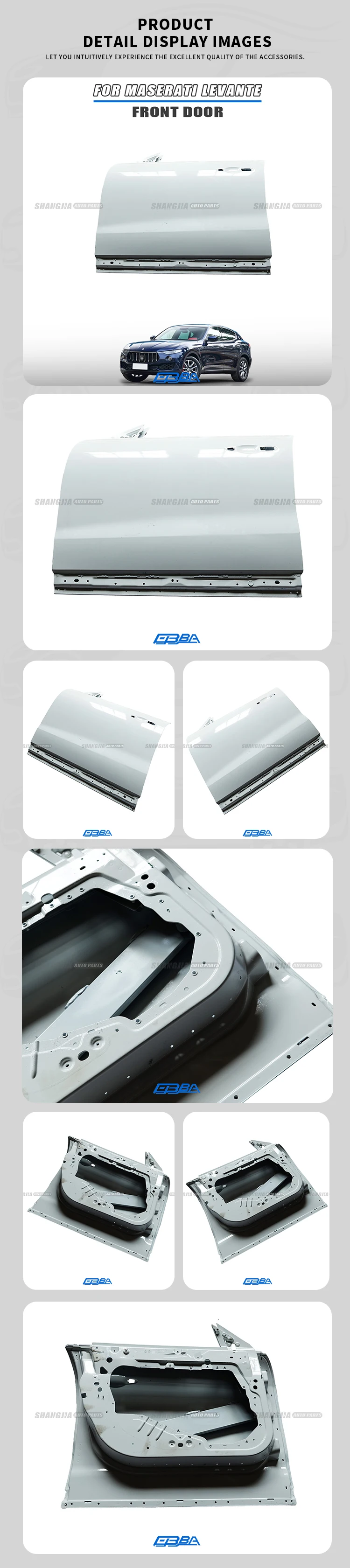 2025 Hot Sale Body Kits Aluminum Alloy Car Front Door For Maserati Levante 2017-2025 OE 673005738 factory