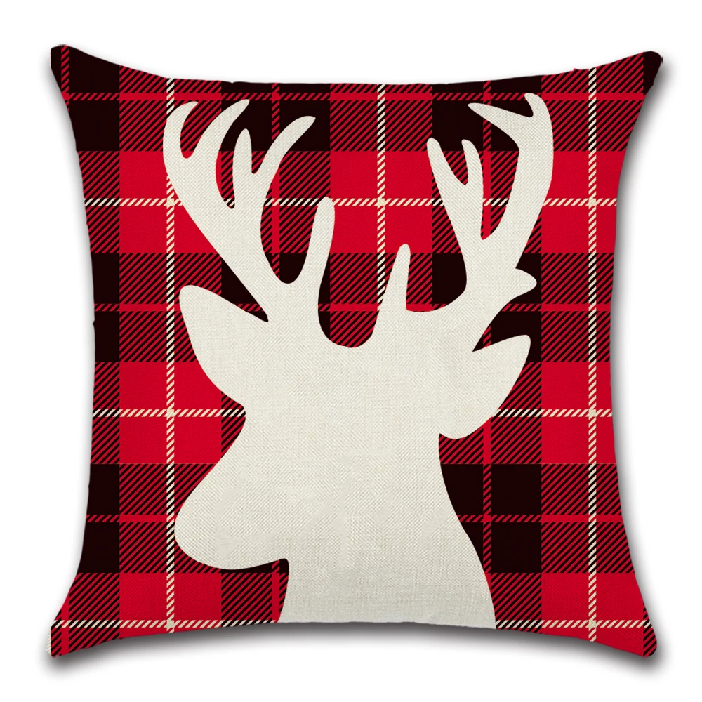 Deer Elk Pillow Cover Throw Pillow Case Sofa Cushion Cover Home Decor 18'' 
