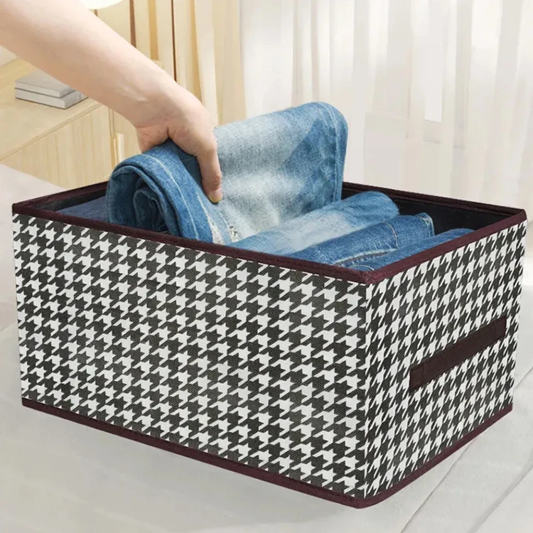 Clothes Organizer For Closet Wardrobe Foldable Fabric Drawer Organizer for Clothing Jeans Storage Box