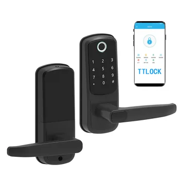 Fingerprint Smart Lock with Camera, Wifi Tuya/TTlock APP Remote Control Password Door Lock with Camera