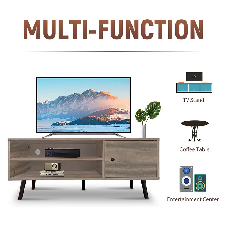 YQ Forever Modern TV Stand Furniture Wood TV Stand Corner Table Living Room Furniture TV Cabinet Stand