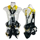 Safety Harness Price Tower Climbing Full Body Safety Harness With Shock Absorbing Double Lanyard