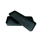 Tin Box Wholesale Rectangular Black Tin Box In Luxury Matte Finish With Embossing Lid