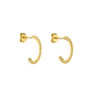 Hoop Earrings Stud Stainless Steel OLANI HOOP EARRINGS Moon Stud Earrings For Women European Sun Style Boho Jewelry