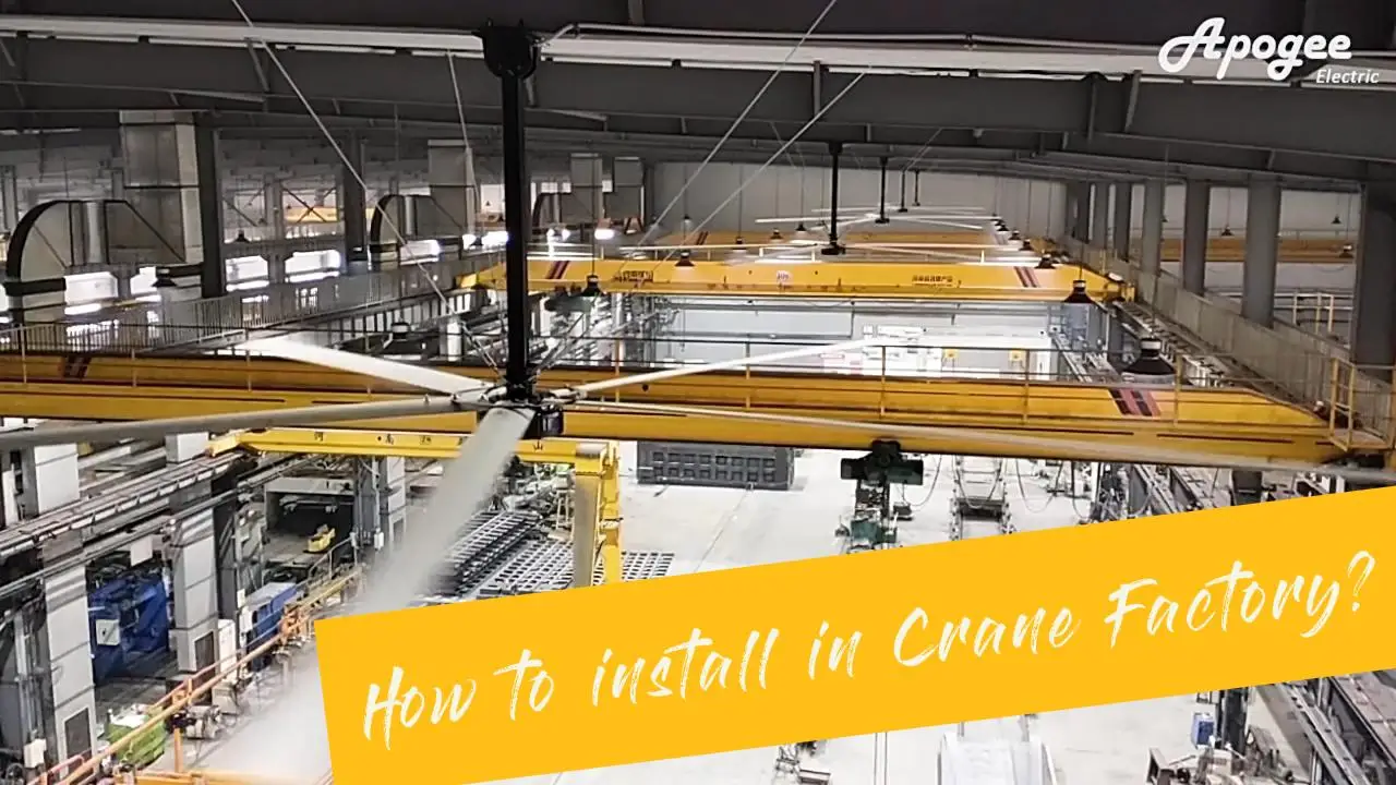 Ceiling Fan, HVLS, 14000m³, 1.3kw - detail 2