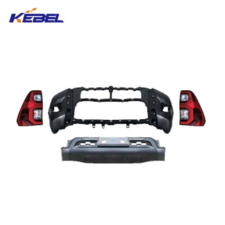 KEBEL Auto Car Accessories Front Bumper Kit OEM Car Bumper Kit Replacement for TOYOTA 2016-2020 HILUX UPGRADE 2021 HILUX details
