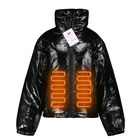 Coat Coats Autumn Winter Women Basic Heated Jacket Coat Female Slim Hooded Brand Cotton Coats Casual Black Jackets