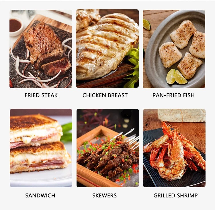 Grill Panini Press Led Touch Screen Smokeless Electric Hotpot And Bbq