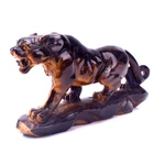 Tiger Stone Carving Tiger Eye High Quality Tiger Eye Stone Carving Handicraft Natural Crystal Carving Tiger