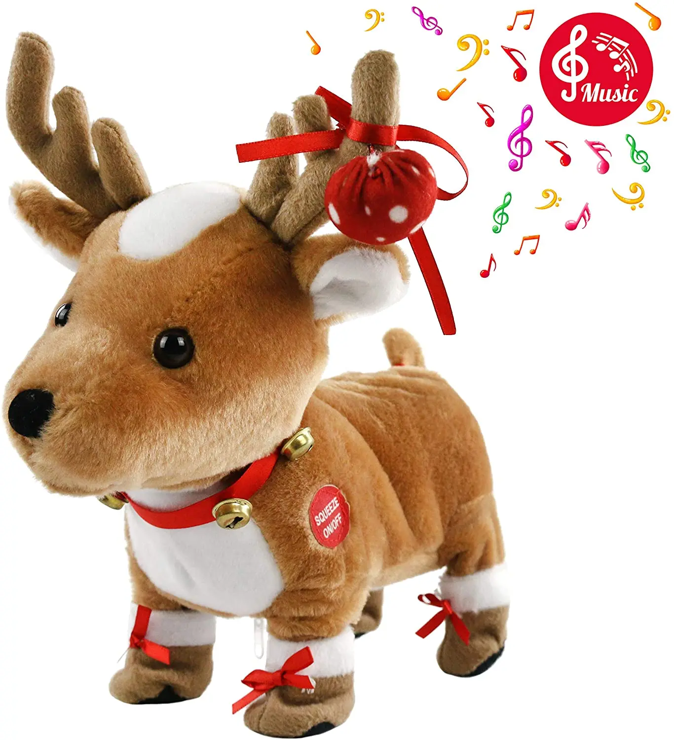 rudolph animated stuffed toy