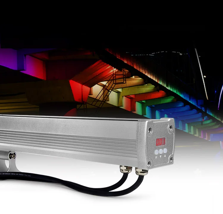 72W RGB+CCT LED Wall Washer Light Outdoor DC24V Waterproof DMX512 RDM Color Changing Party Stage Light RGBW Linear Bar Light
