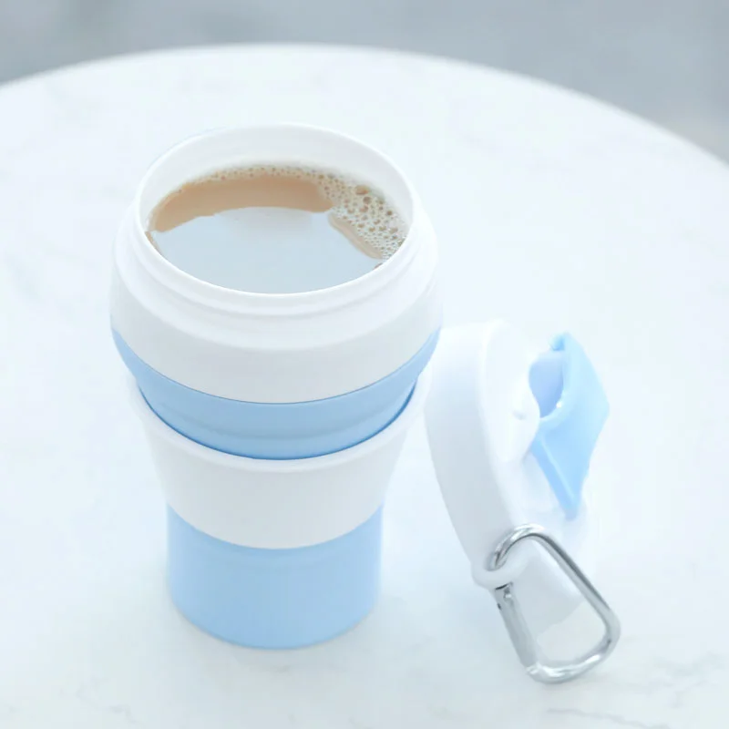 Coffee Travel Mug Cup Foldable Silicon Smart Coffee Mug