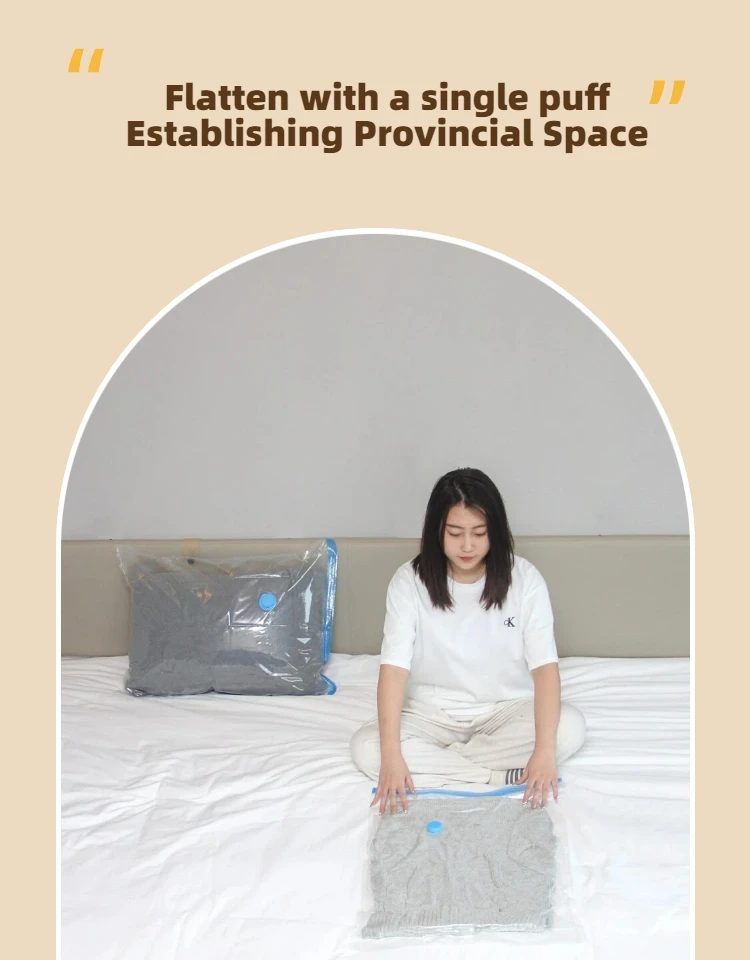 Sanyuan Giant Vacuum Storage Bag Strong Load-Bearing Capacity Long Sealing Duration Pa Pe Material for Home Travel Storage.