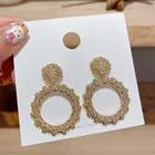 Earrings Drop Earrings Vintage Drop Earrings Girls Statement Heart Gold 925 Silver Needle Hoop Trending Earrings