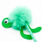 Funny Pens Ball Pen Pom Pen Funny Pens Promotion Fur Pom Cute Ball Point Mermaid Tail Plush Tortoise Pen