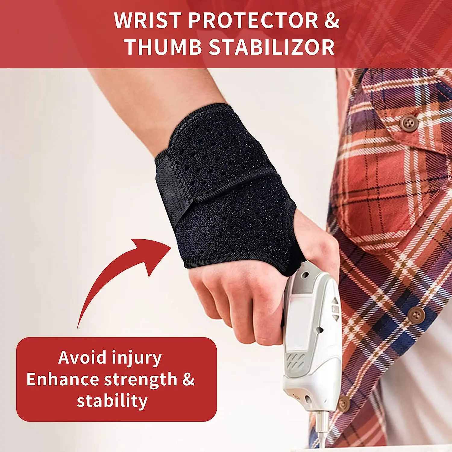 Doctor Developed Premium Neoprene Wrist Support Wrist Brace, Wrist Strap Hand Support Suitable for Both Hands