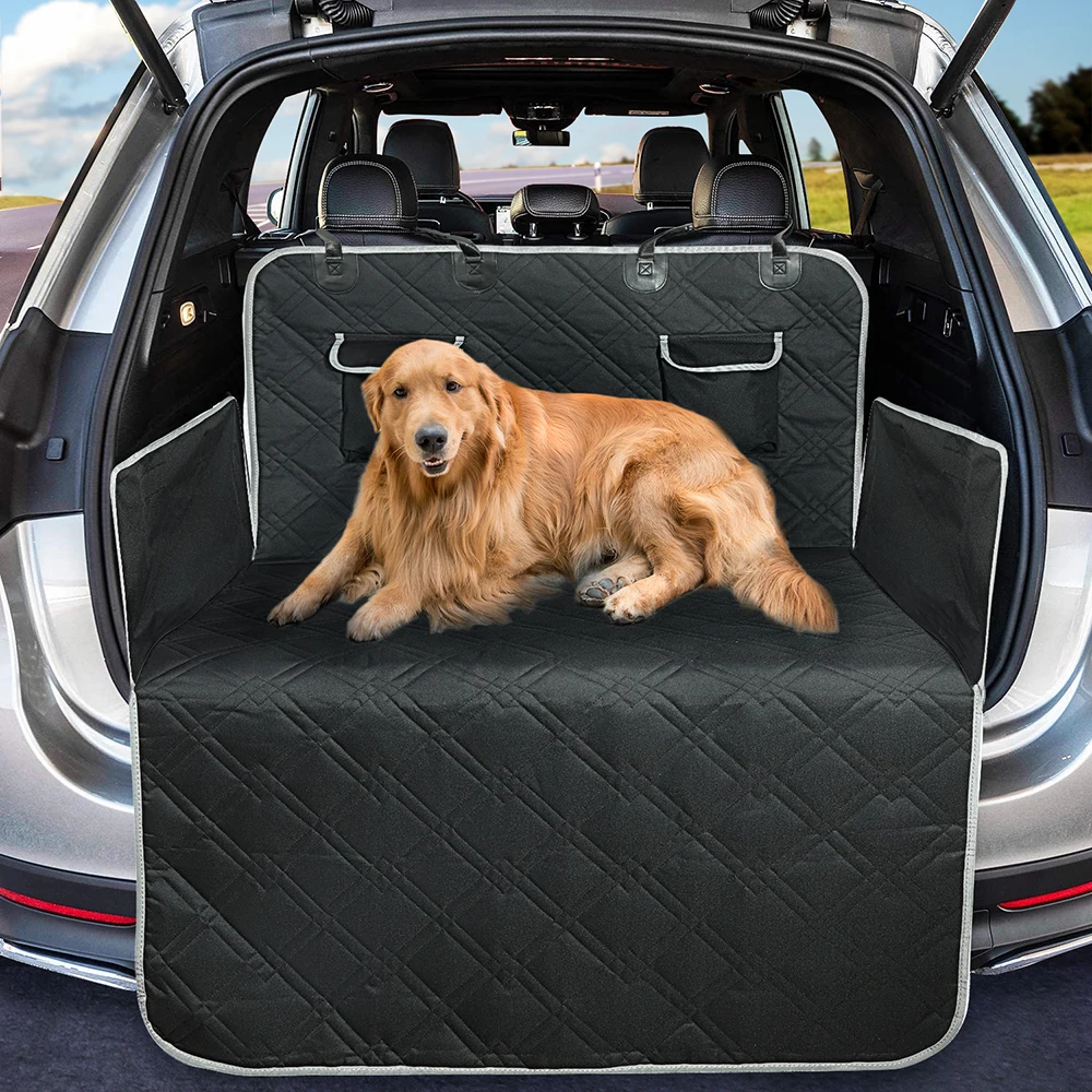 product waterproof solid pattern oxford pet car seat cover for protecting your car cat friendly travel cover-46