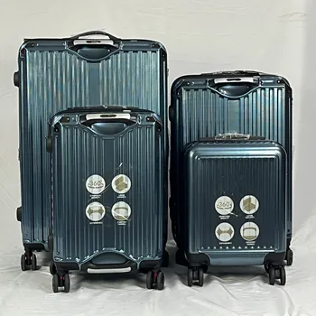 Best Selling Large Capacity Unisex 20/24/28 Inch Suitcase Spinner Wheels Quality Spring Luggage Bags Cup Holder 4 Suitcase