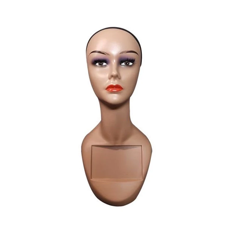 Wholesale Customize Makeup Dummy Wig Mannequin With Shoulder Mannequin