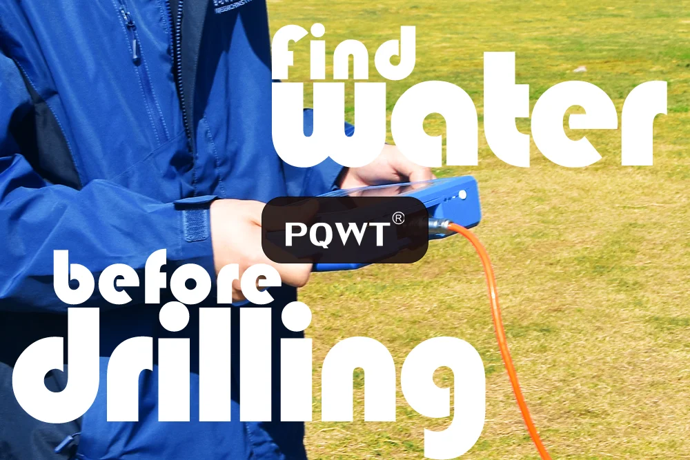 PQWT S150 Water Detector with 7-8 Hours Working Time 2 Years Warranty and OEM Support Portable Groundwater Finder