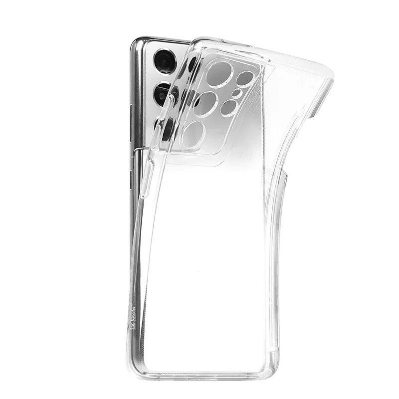 Anti Yellow Clear Cell Phone Case For Samsung S21 S22 Ultra With Pen Slot