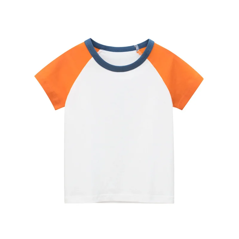 manufacturer Custom t shirt for kids boys blank o-neck t-shirt comfortable 100%cotton t-shirts wholesale